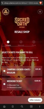 Defqon.1 2026 Weekend Ticket incl. Weekend locker, Tickets en Kaartjes, Evenementen en Festivals, Eén persoon, Meerdaags