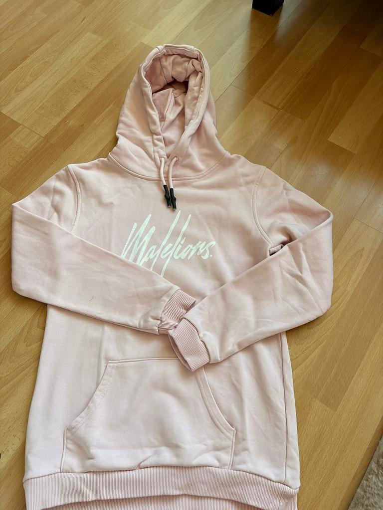 Malelions stoere roze hoodie mt 164 ZGAN, Ophalen of Verzenden, Zo goed als nieuw, Jongen of Meisje, Trui of Vest