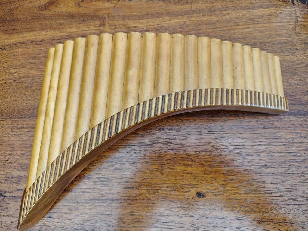 Originele Roemeense Panfluit - Handgemaakt Hout, Muziek en Instrumenten, Ophalen of Verzenden
