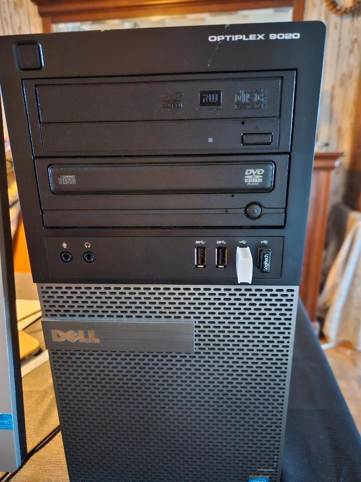 Dell pc, Computers en Software, Desktop Pc's, Zo goed als nieuw, 3 tot 4 Ghz, SSD, 8 GB, Met monitor, Gaming, Ophalen