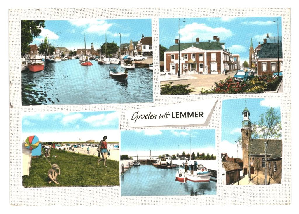 802268 Lemmer 1970 Fr _Gelopen met mooie zegel Bevrijding