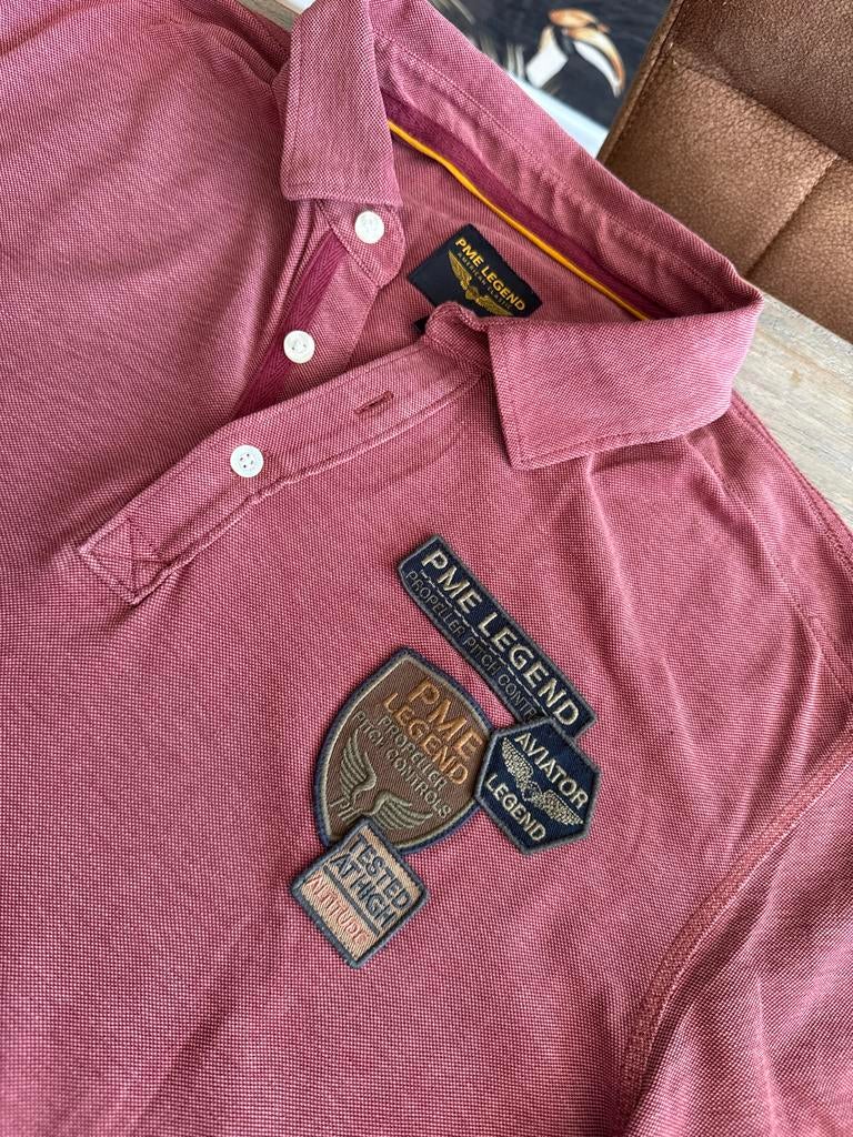 PME Legend Polo XXL - Stijlvol en Comfortabel, Kleding | Heren, Ophalen of Verzenden, Gedragen, Overige maten, Rood