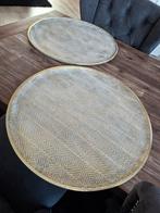 Decoratieve metalen wanddecoratie met patroon - Set van 2, Ophalen of Verzenden, Zo goed als nieuw