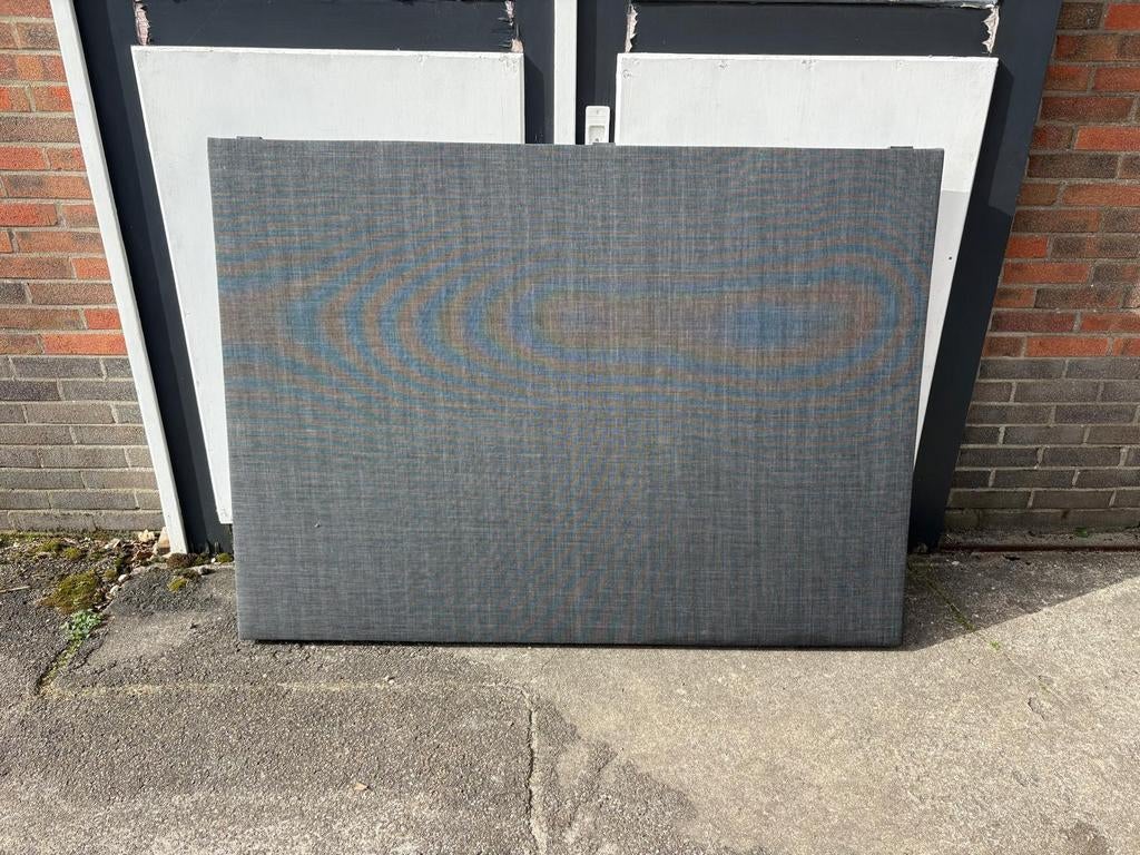 Zo goed als nieuw hoofdbord twijfelaar boxspring, Ophalen of Verzenden, Zo goed als nieuw, Twijfelaar, Stof