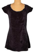 King Louie fluwelen super sexy mini jurk, zwart, Mt. M, Maat 38/40 (M), Verzenden, Zwart, Zo goed als nieuw