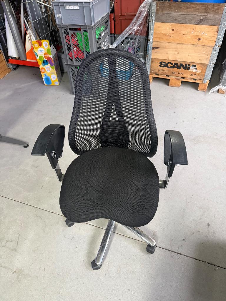 Bureaustoel, Ophalen, Gebruikt, Zwart, Bureaustoel