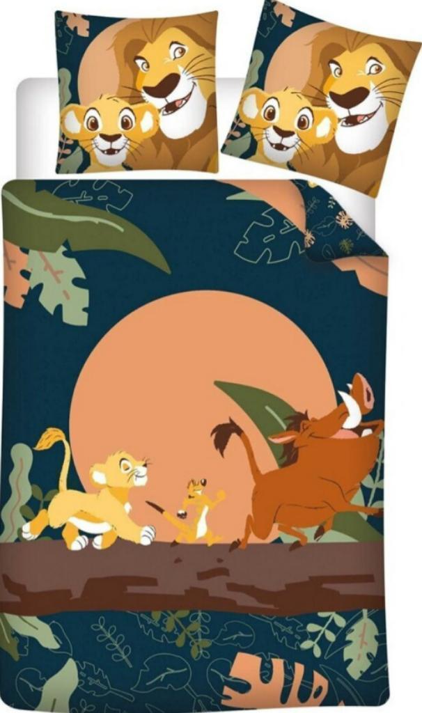 Lion King Dekbedovertrek 140 x 200 cm - Jungle - Disney, Jongetje of Meisje, Dekbedovertrek, Nieuw, Ophalen of Verzenden