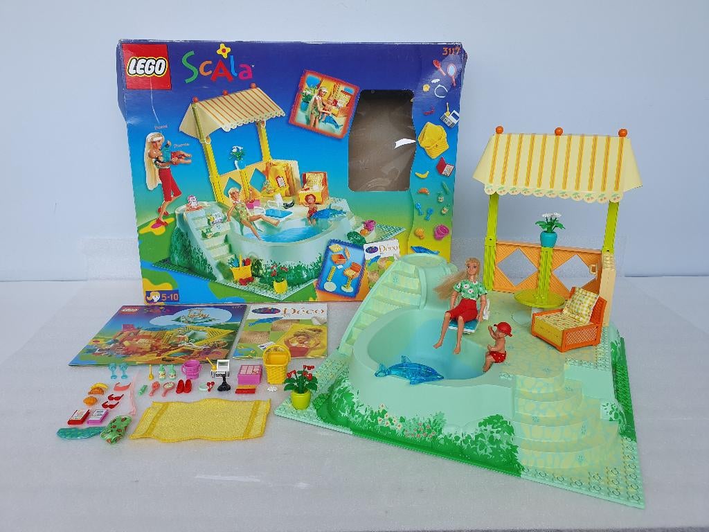 Lego Scala 3117: Flashy Pool, Kinderen en Baby's, Speelgoed | Duplo en Lego, Gebruikt, Lego, Ophalen of Verzenden, Compleet