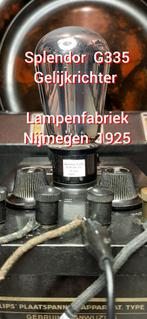 Spendor G335 gelijkrichter uit 1927, Ophalen of Verzenden