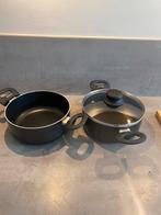 Pannen, Huis en Inrichting, Keuken | Potten en Pannen, Ophalen of Verzenden, Zo goed als nieuw, Rvs, Pannenset
