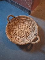 Decoratieve rieten schaal/mand - 50cm diameter, Gebruikt, Schaal, Rond, Ophalen of Verzenden