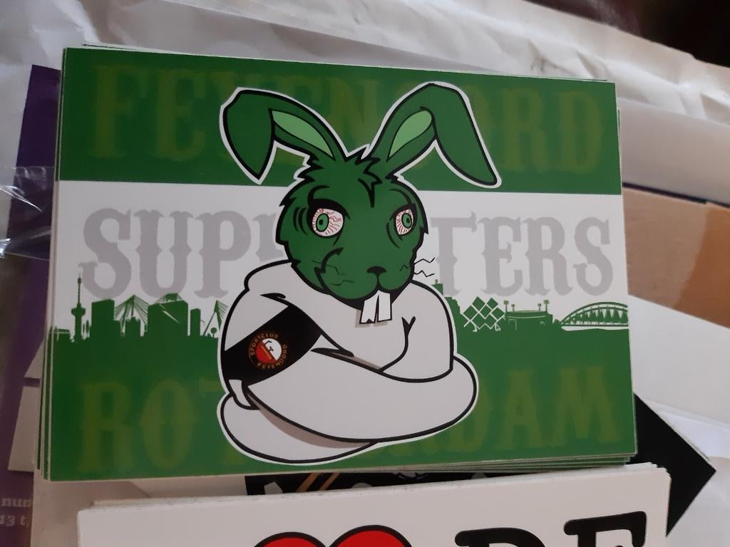 Sticker de groene haas, Verzamelen, Stickers, Ophalen of Verzenden, Nieuw, Sport