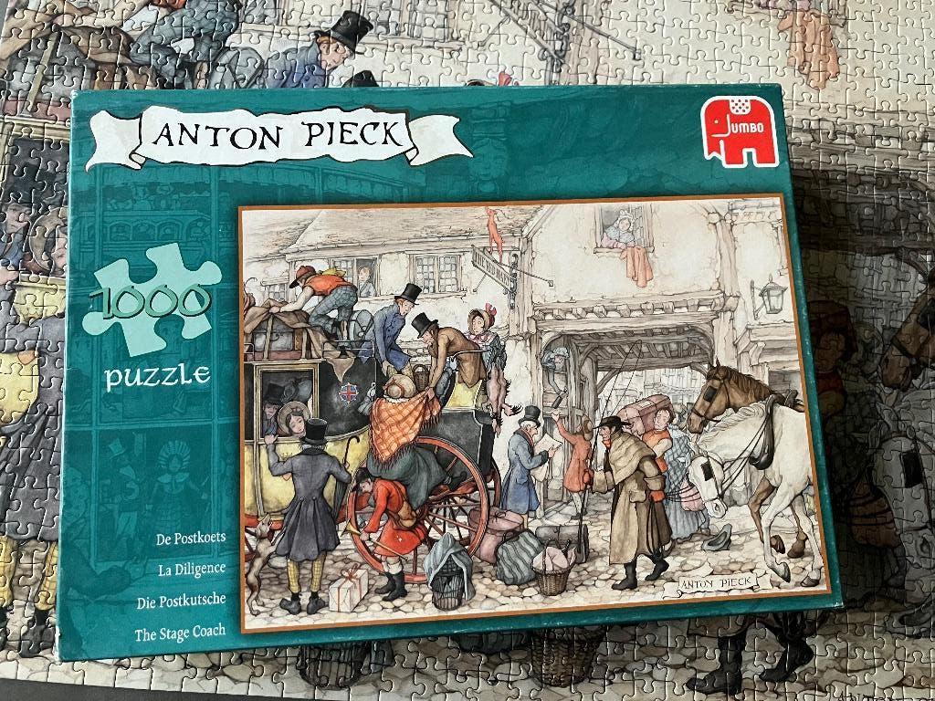 Anton Pieck Puzzel van Jumbo 1000 stukjes, Ophalen of Verzenden, 500 t/m 1500 stukjes, Zo goed als nieuw, Legpuzzel