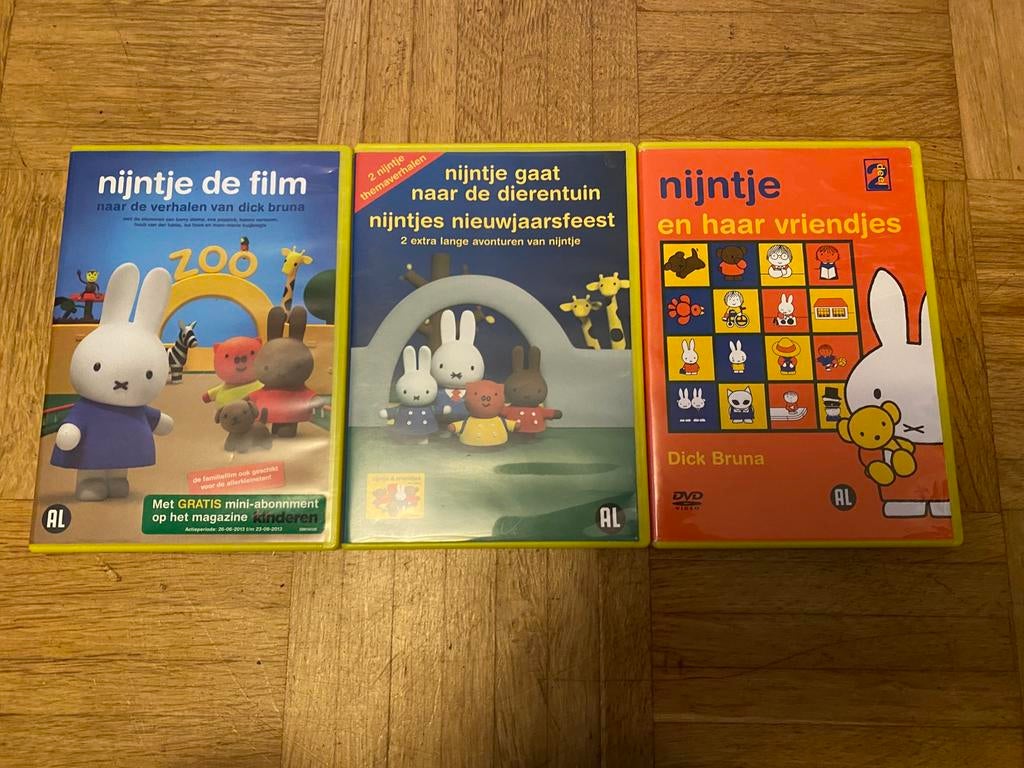 3x Nijntje DVD, Alle leeftijden, Ophalen of Verzenden, Zo goed als nieuw