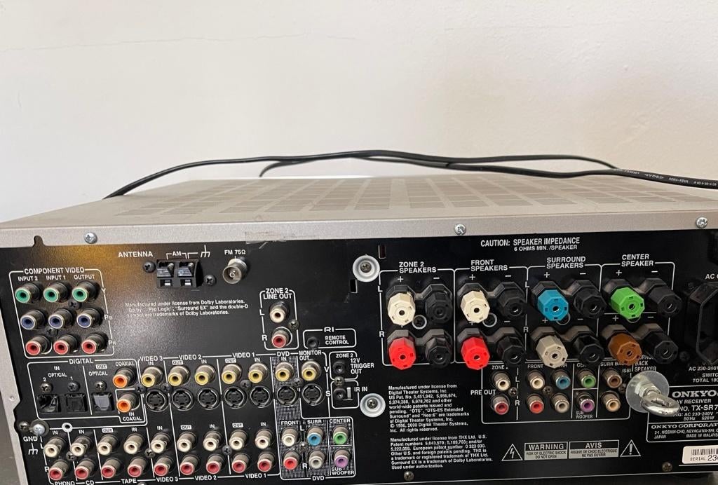 onkyo surround versterker 8 speaker Subwoofer, Ophalen, Gebruikt, 120 watt of meer, Onkyo