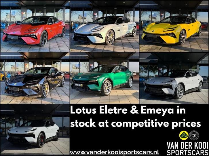 Lotus Eletre's, Emeya's, Emira's (bj 2023, automaat), Auto's, Lotus, Te koop, Eletre, Elektrisch, SUV of Terreinwagen, Automaat