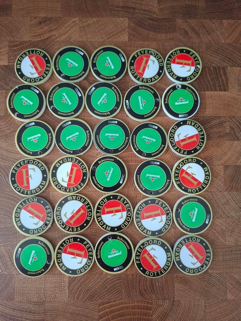 30 Feyenoord bekermunten, Ophalen of Verzenden, Nieuw, Overige typen