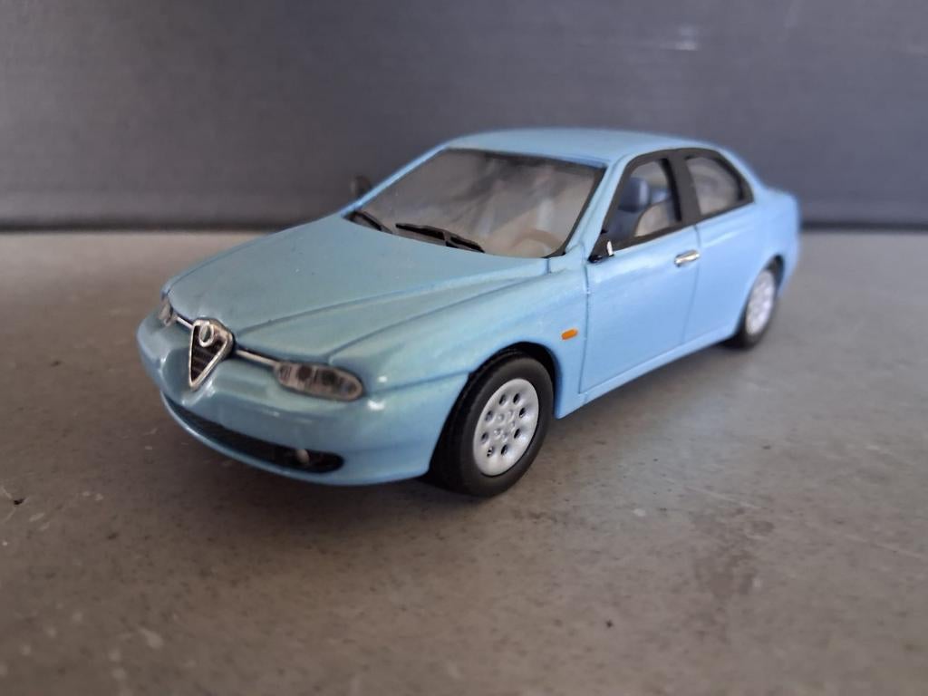 Alfa Romeo 156 modelauto - Lichtblauw, Ophalen of Verzenden, Zo goed als nieuw, Auto, Overige merken