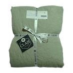 100% linnen hoeslaken 160x200 Linde/Mint, Hoeslaken of Sloop, Ophalen of Verzenden, Groen, Nieuw