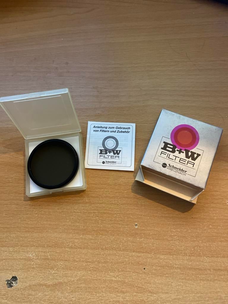 B&W 52mm Grijsfilter 102 (ND 0,6) 4X Vergiet, B&W, Overige typen, Ophalen of Verzenden, Zo goed als nieuw