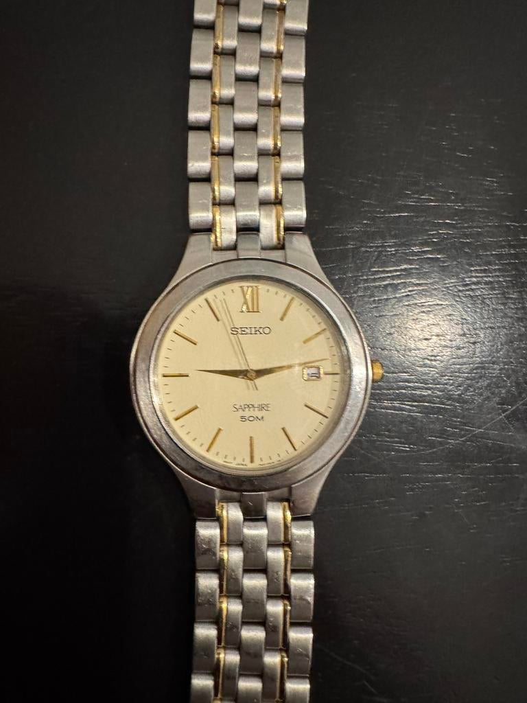 Vintage horloge| Seiko sapphire uit 1973, Sieraden, Tassen en Uiterlijk, Horloges | Dames, Ophalen of Verzenden, Zo goed als nieuw