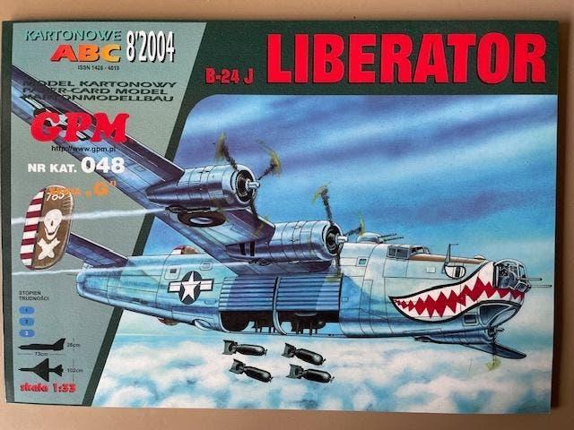 Kartonnen bouwplaat - B24 Liberator - schaal 1/33, Overige merken, Nieuw, Ophalen of Verzenden, Groter dan 1:72