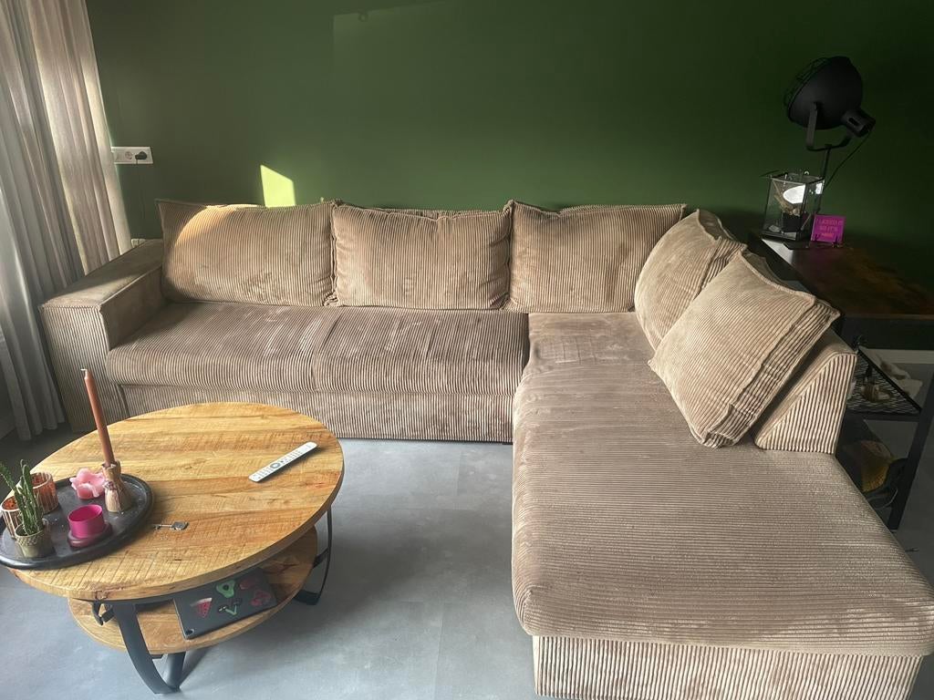 Hoekbank, Huis en Inrichting, Banken | Bankstellen, Ophalen, 250 tot 300 cm, Gebruikt, Hoekbank