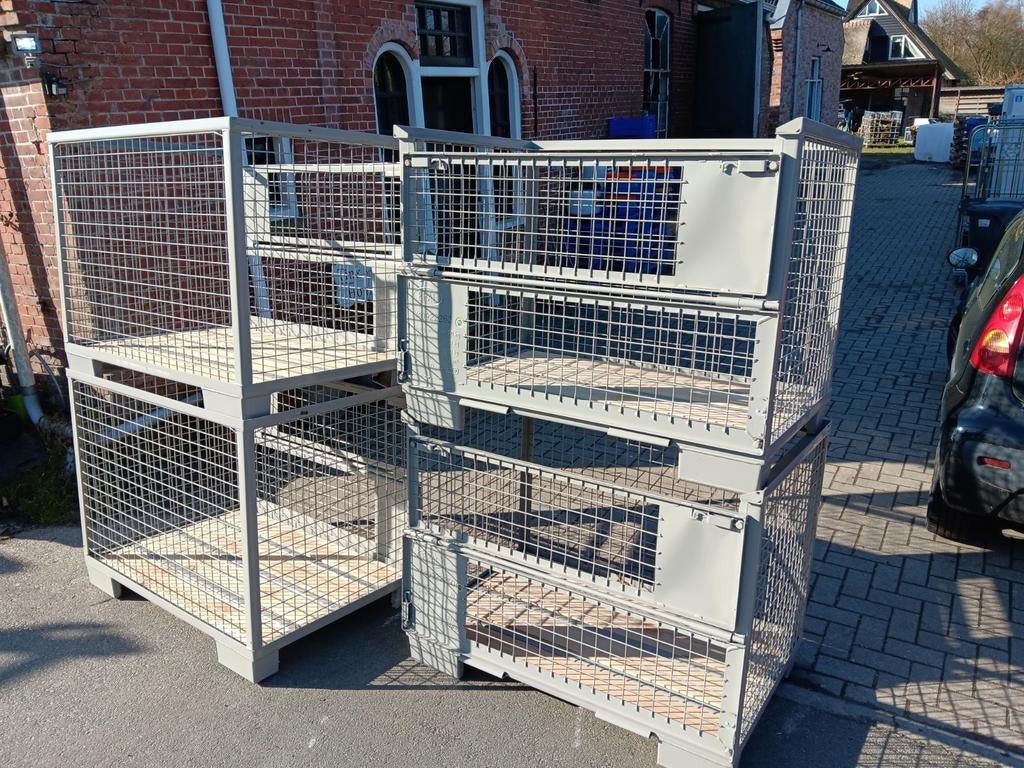 Gitterboxen nieuw 124x83x97 cm, Doe-het-zelf en Verbouw, Kratten en Dozen, Ae, 100 cm of meer, Ae, 60 cm of meer