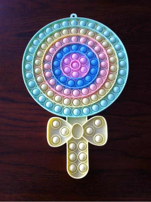 Pop it speelgoed anti stress 35 cm loll pop, Ophalen of Verzenden, Zo goed als nieuw, Overige typen