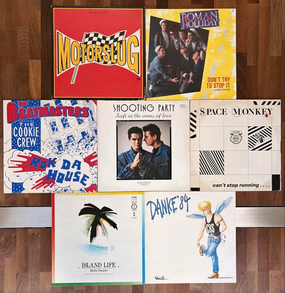 5x 12 inch vinyl & 2x 80s sampler LP's - Diverse artiesten, Gebruikt, 1980 - 1989, Ophalen of Verzenden, Complilatie