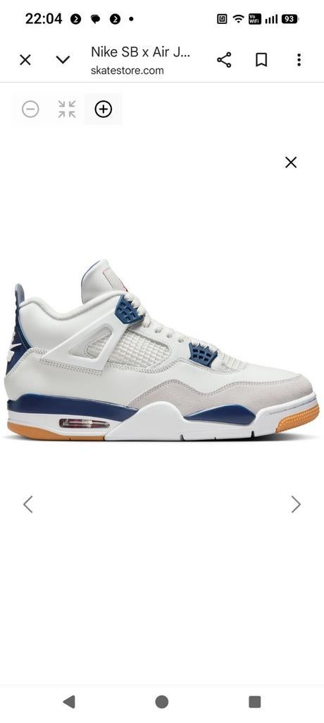 Jordan 4 Retro SB 'Navy'


44.5, Wit, Nike, Nieuw, Ophalen of Verzenden