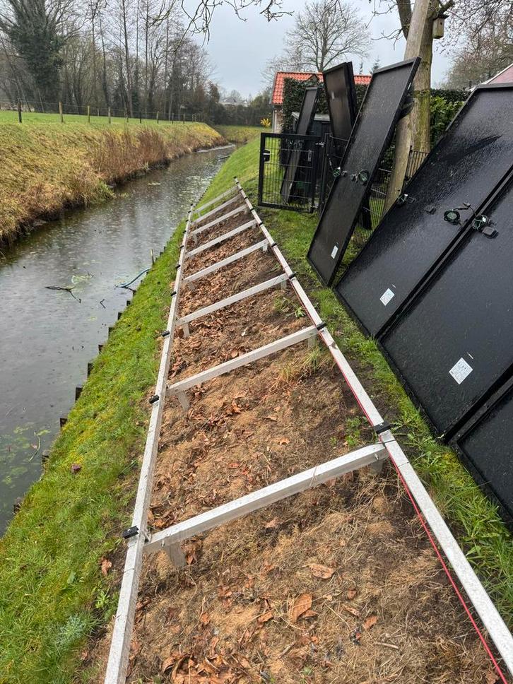 Montagesysteem voor zonnepanelen, Doe-het-zelf en Verbouw, Zonnepanelen en Toebehoren, Zo goed als nieuw, Compleet systeem, 200 wattpiek of meer