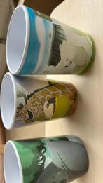 Blijdorp bekers 3 stuks, Overige materialen, Ophalen of Verzenden, Zo goed als nieuw, Overige stijlen