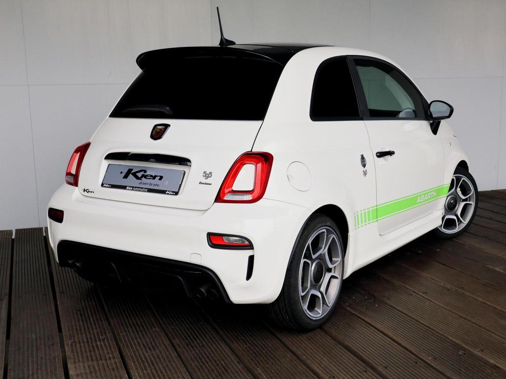 Abarth 595 1.4 T-Jet Turismo 70th Anniversary | Automaat | S, Auto's, Abarth, 15 km/l, 4 cilinders, Wit, Leder