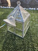 Metalen brocante lamp in goede staat, Antiek en Kunst, Ophalen of Verzenden