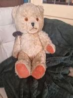 Antieke teddybeer Engels Mohair en stro jaren 40/50, Ophalen of Verzenden, Gebruikt