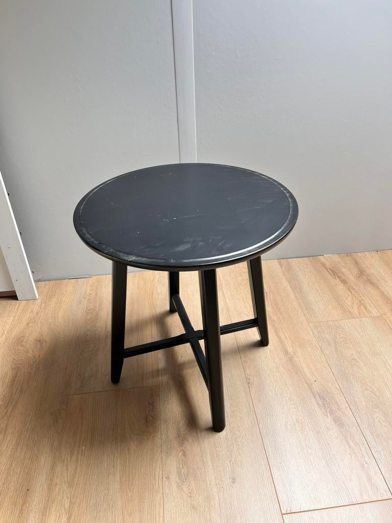 Ikea Kragsta salon/ bijzettafel zwart, Ophalen, 100 tot 150 cm, 50 tot 100 cm, Zo goed als nieuw