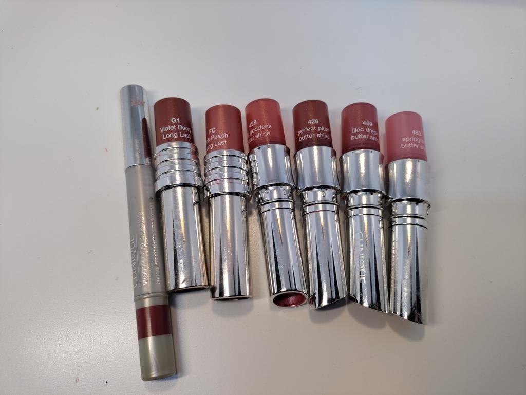 Clinique lippenstift en lipliner set, Lippen, Verzenden, Zo goed als nieuw, Make-up