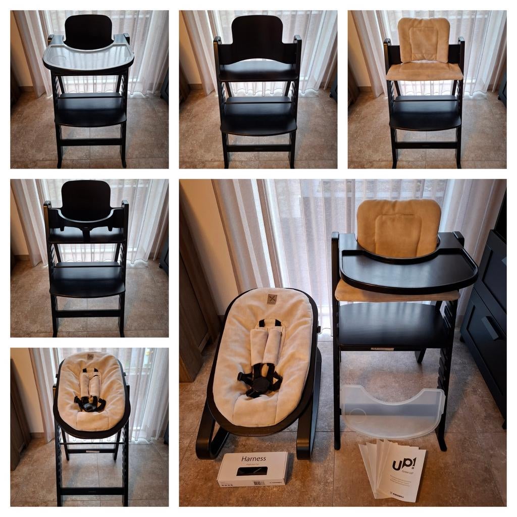 Kidsmill Up meegroei stoel incl wippertje, Ophalen, Gebruikt, Meegroeistoel