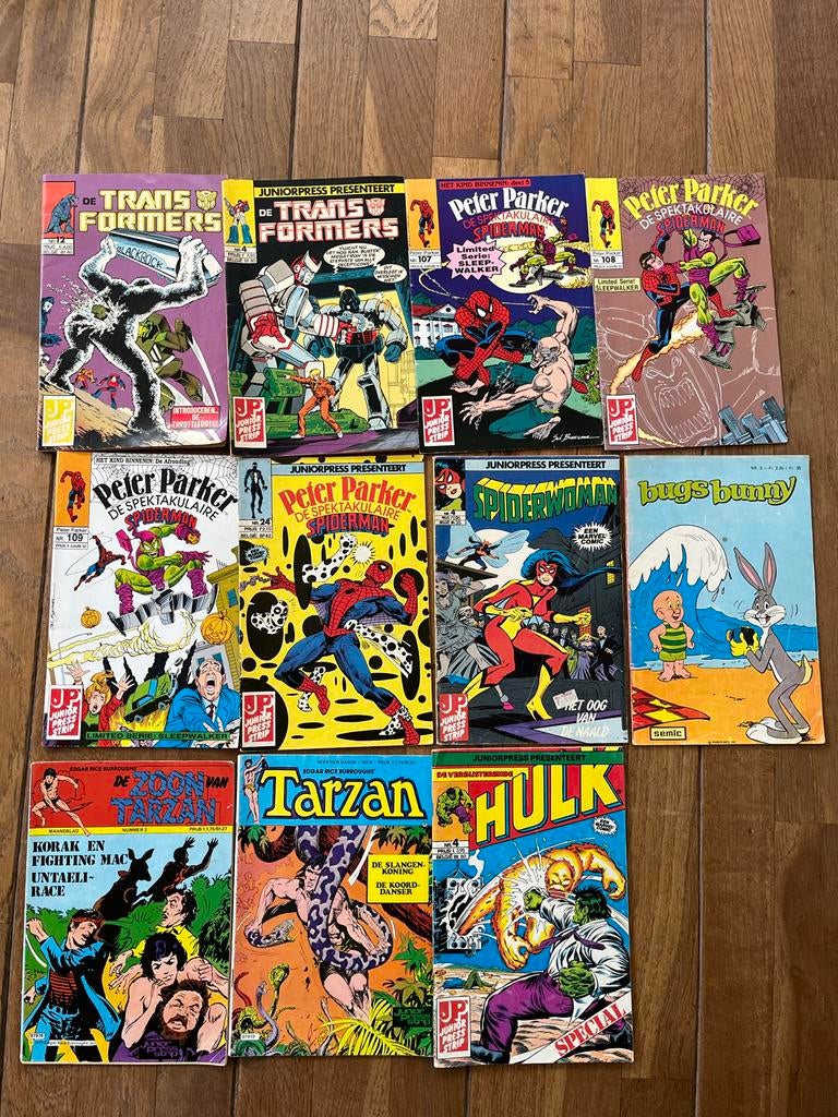 Vintage Marvel Comics Collectie - Spider-Man, Hulk, Transfor, Meerdere comics, Ophalen of Verzenden, Gelezen, Amerika