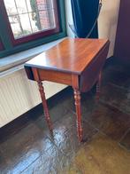 Klassiek houten tafeltje - inklapbaar, Huis en Inrichting, Tafels | Bijzettafels, Ophalen, Gebruikt, 55 tot 75 cm, 60 cm of meer
