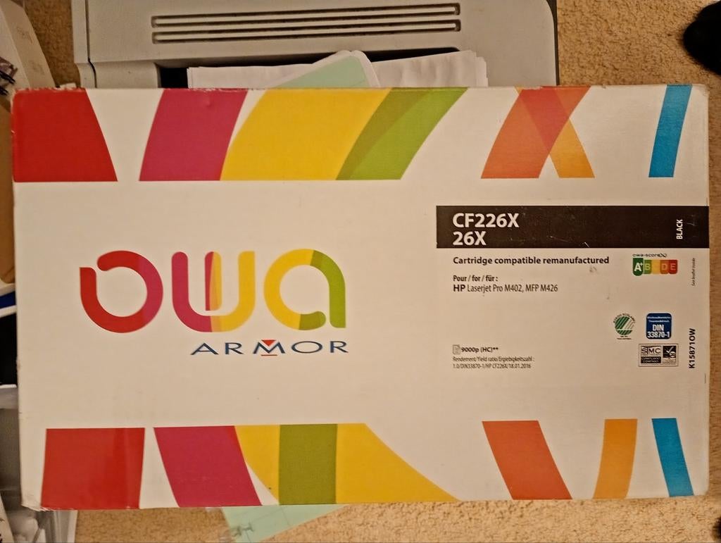 HP /Armor CF226X toner cartridge, Computers en Software, Printers, Zwart-en-wit printen, Printer, Nieuw, Ophalen of Verzenden