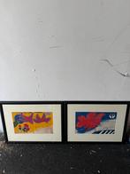 2 x zeefdrukken ingelijst van Corneille, Ophalen of Verzenden