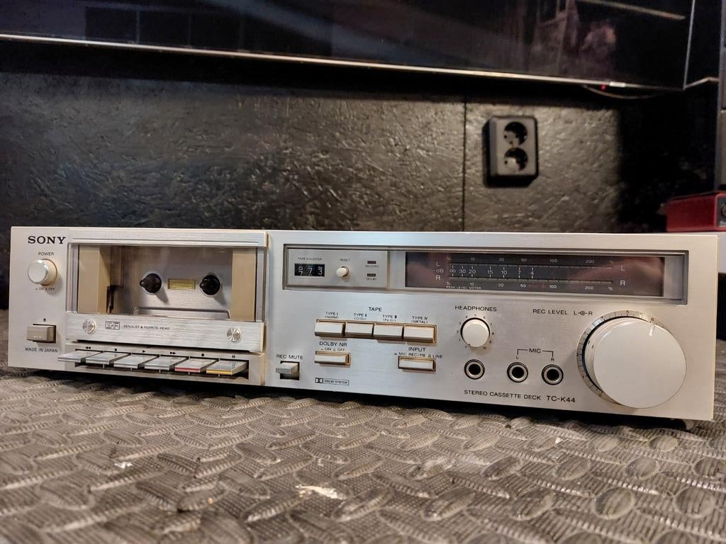 Sony TC-K44 Cassetterecorder - Opknapper met revisiekit, Audio, Tv en Foto, Cassettedecks, Ophalen of Verzenden, Enkel, Sony, Tiptoetsen