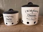 J.W. McKensie knoflook- en uienpotten, Ophalen of Verzenden, Zo goed als nieuw