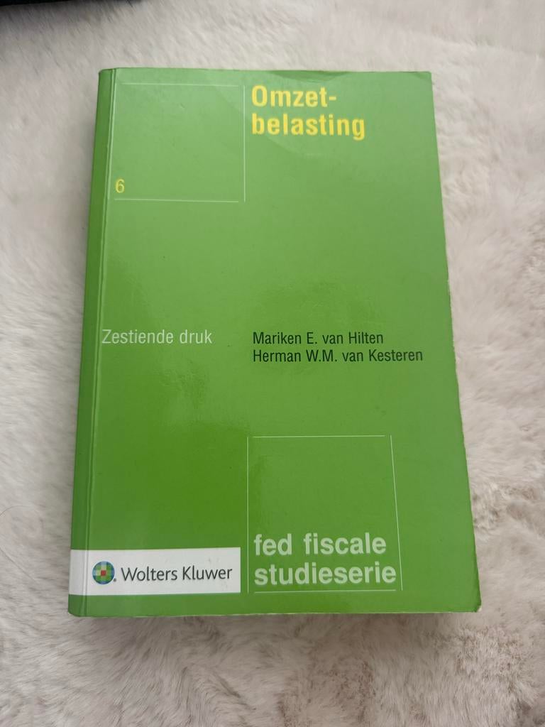 Omzetbelasting 6 - Zestiende druk - Wolters Kluwer, Ophalen of Verzenden, Gamma, Gelezen, HBO