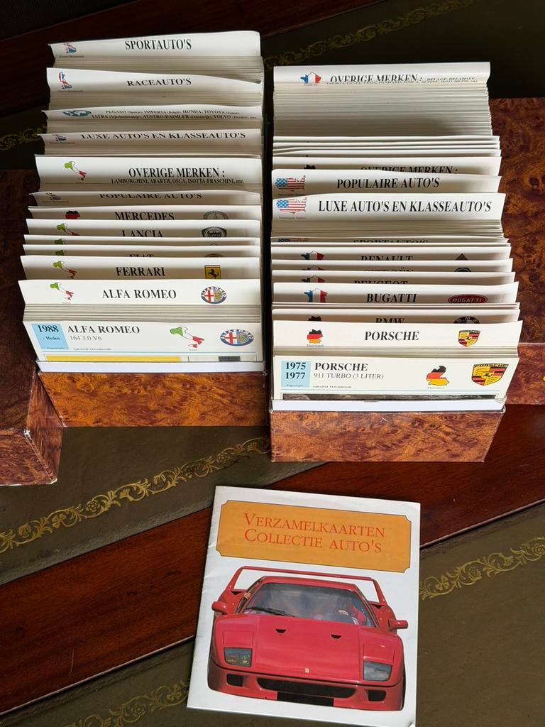 Complete atlas auto verzameling kaarten +/-1750 stuks!, Verzenden, Zo goed als nieuw, Auto's