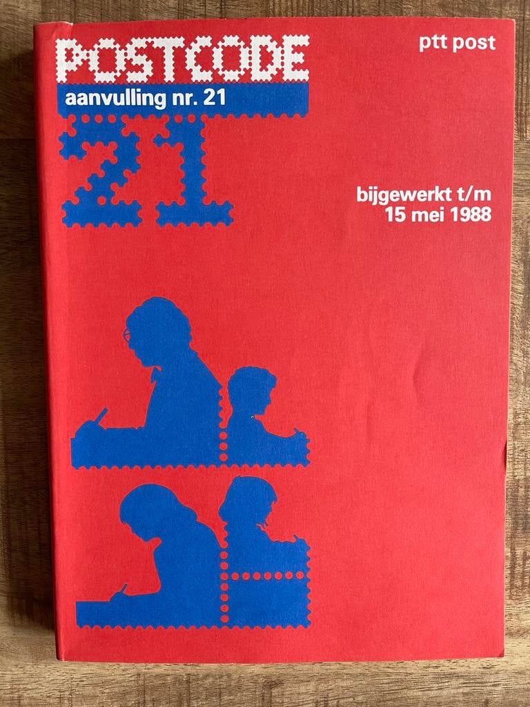 Postcode Boek Aanvulling Nr. 21 - PTT Post 1988, Boeken, Overige Boeken, Gelezen, Ophalen of Verzenden