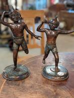 2 antieke oosterse bronzen beeldje cloisonne. 34 hoog. €275, Ophalen, Gebruikt