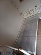 Bedledikant metaal wit met gouden knoppen 200 cm bij 90 cm, 90 cm, Eenpersoons, Wit, Ophalen of Verzenden